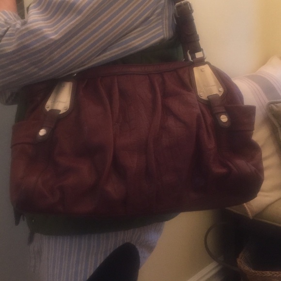 B.Makowsky Saddle Brown bag - Picture 1 of 6